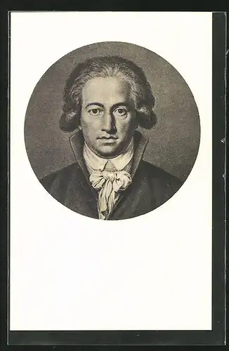 AK Portrait des Dichters v. Goethe als junger Mann