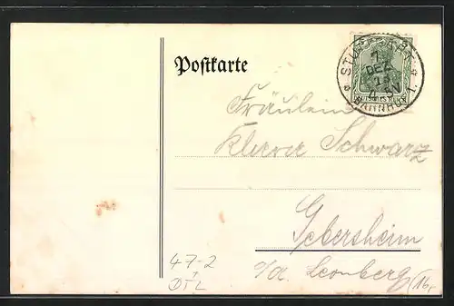 AK Stuttgart, Staatlicher Verwaltungskurs 1913 /14, Studentenwappen