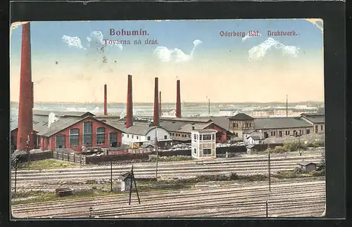 AK Oderberg-Bahnhof, Ansicht vom Drahtwerk