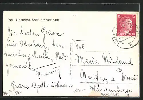 AK Neu Oderberg, Kreis-Krankenhaus