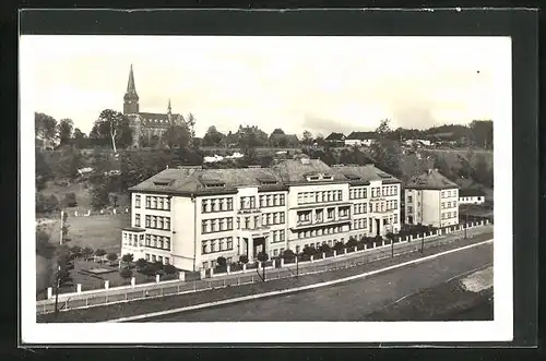 AK Trinec, Ortspartie mit Kirche