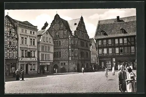 AK Alsfeld i. Hessen, Hochzeitshaus, Marktplatz