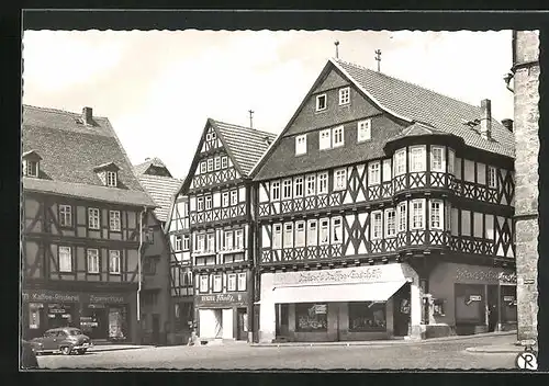 AK Alsfeld i. Hessen, Nordseite des Marktplatzes, Bückinghaus