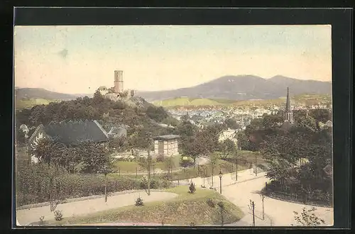 AK Godesberg, Panoramablick auf die Stadt