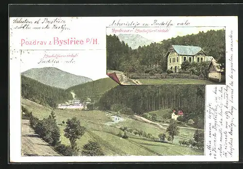 AK Bystrice p. H., Rudofovo udoli, Myslivna