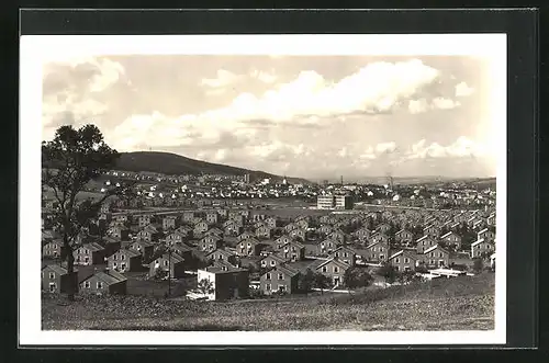 AK Zlín, Wohnhausviertel mit Blick auf Stadtkern