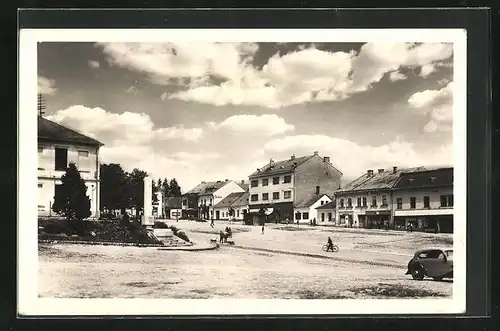 AK Valasské Klobouky, Hauptstrasse durch den Ort