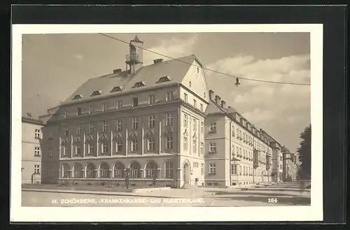 AK M.-Schönberg /Gau Sudetenland, Krankenkasse
