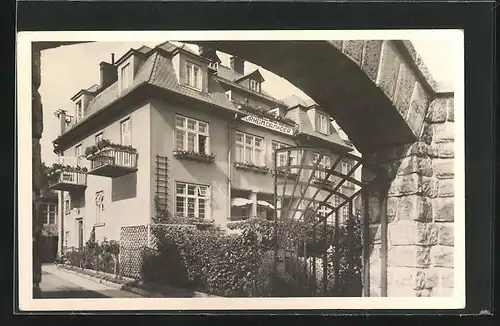 AK Nieder-Lindewiese im Altvatergebirge, Villa Dr. Mader