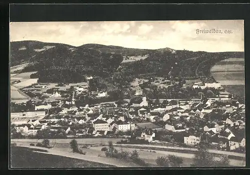 AK Freiwaldau, Panorama der Stadt