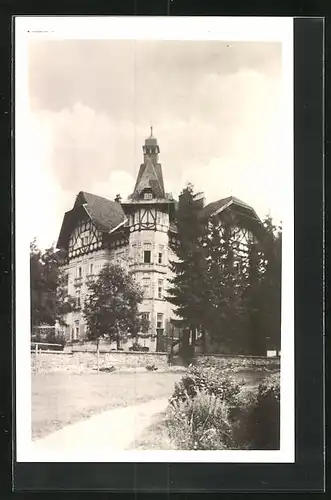 AK Nieder Lindewiese, Blick auf ein grosses Gebäude