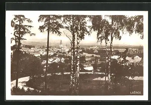 AK Lostice, Strassenpartie gegen Ortskern