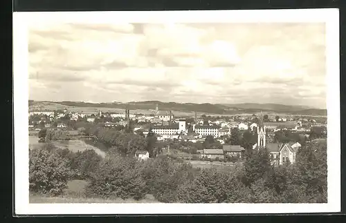 AK Zábreh na Morave, Totalansicht mit Fernsicht