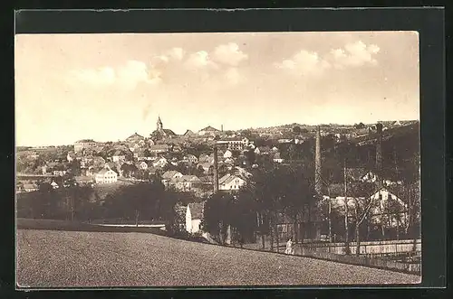 AK Bennisch, Blick über die Dächer der Stadt