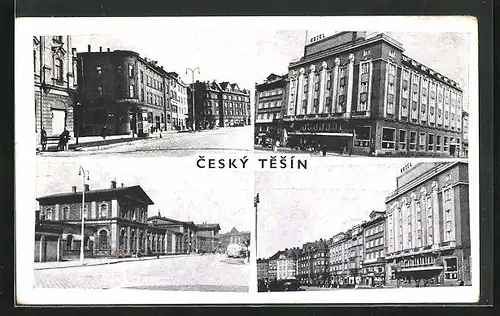 AK Cesky Tesin, Hotel Piast, Strassenpartie