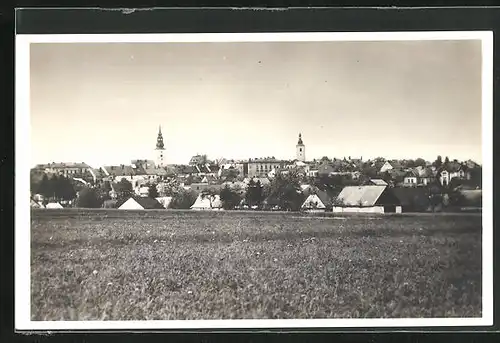 AK Landskron i. B., Ortsansicht v. d. Lukaner Flur