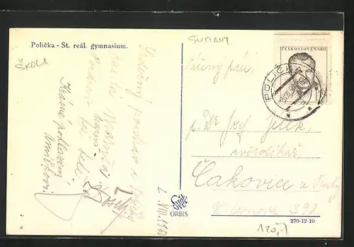 AK Policka, St. real. gymnasium