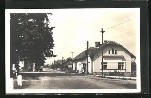 AK Zamrsk, Strassenpartie mit Wohnhäusern