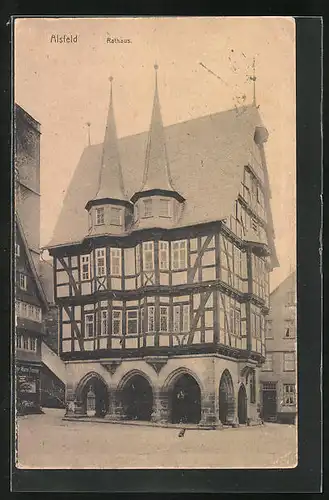 AK Alsfeld, Rathaus im Stadtkern