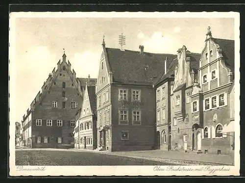 AK Donauwörth, Obere Reichstrasse mit Fuggerhaus