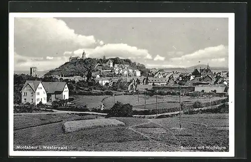 AK Montabaur i. Westerwald, Schloss mit Wolfsturm