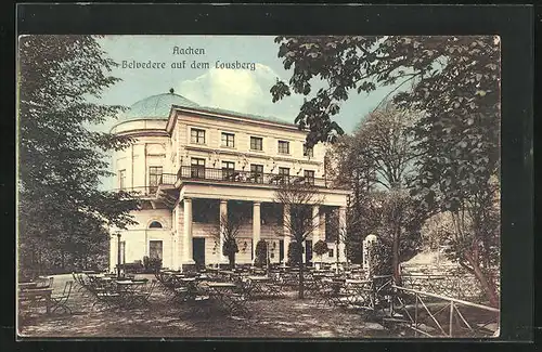 AK Aachen, Gasthaus Belvedere auf dem Lousberg