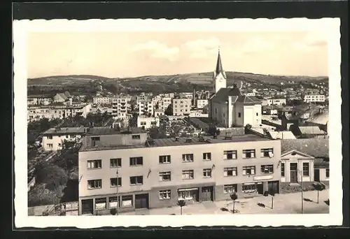 AK Zlin, Gesamtansicht mit Kirche