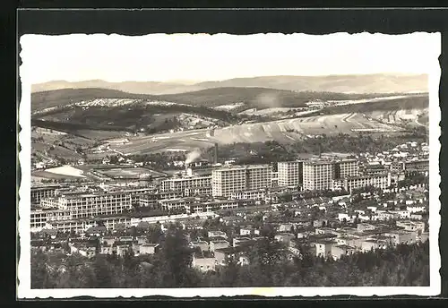 AK Zlin, Gesamtansicht des Ortes mit Umgebung