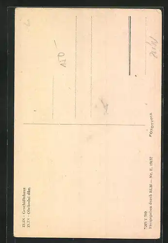 AK Zlín, Geschäftshaus mit Auffahrt