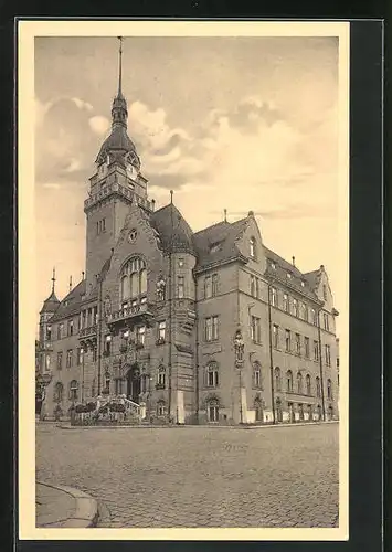 AK Mährisch Schönberg /Mor. Sumperk, Rathaus /Radnice