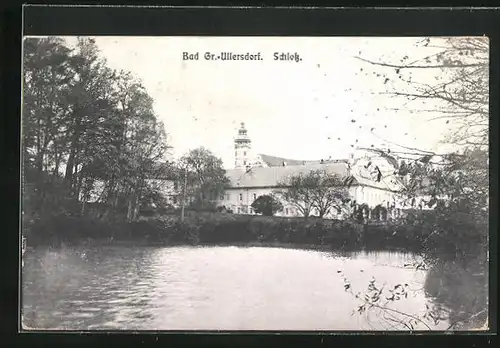 AK Gr. Ullersdorf, Blick auf Schloss