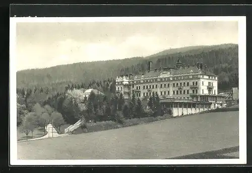 AK Freiwaldau, Altvater-Sanatorium am Waldrand