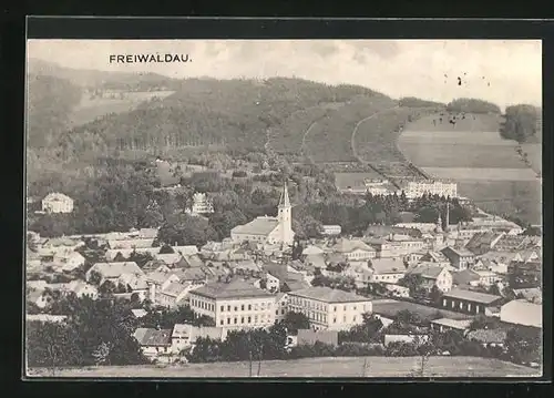 AK Freiwaldau, Häuser um die Kirche