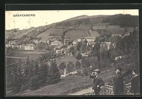 AK Gräfenberg, Wohnviertel von Aussichtsplattform gesehen