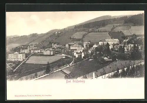 AK Bad Gräfenberg, Wohnhäuser am Stadtrand