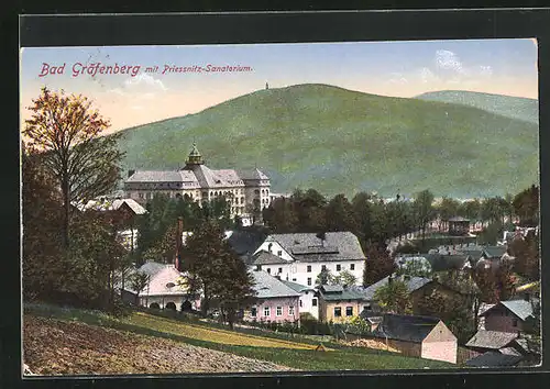 AK Bad Gräfenberg, Priessnitz-Sanatorium, Aussichtspavillon