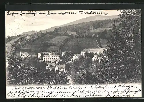 AK Bad Gräfenberg, Blick von Anhöhe auf Gebäude