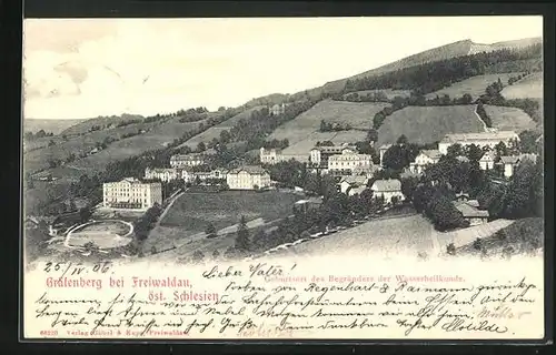 AK Gräfenberg bei Freiwaldau, Geburtsort des Begründers der Wasserheilkunde