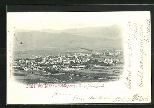 AK Mähr. Schönberg, Blick auf Ort