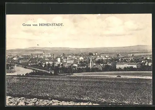 AK Hohenstadt, Stadt mit Fluss