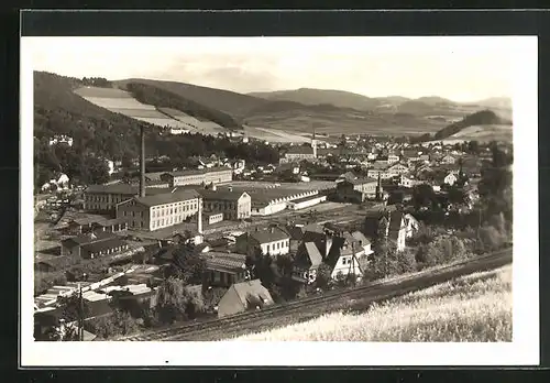 AK Jesenik, Eisenbahnschienen am Rande des Ortes