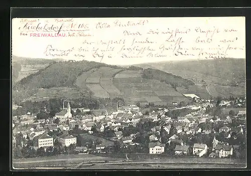 AK Freiwaldau, Gesamtansicht des Ortes