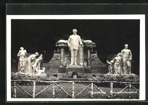 AK Freiwaldau, Priessnitzdenkmal