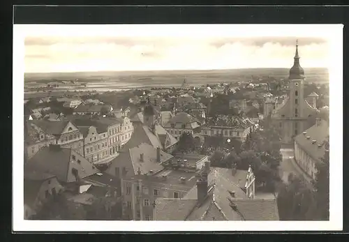 AK Javorník, Hauptstrasse und Kirche