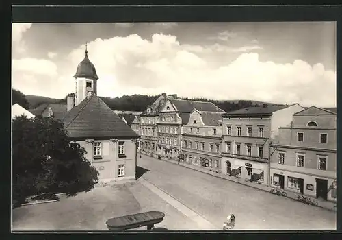 AK Javorník, Marktplatz an der Hauptstrasse