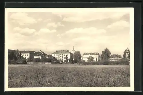 AK Vidnava, Gebäude am Ortsrand