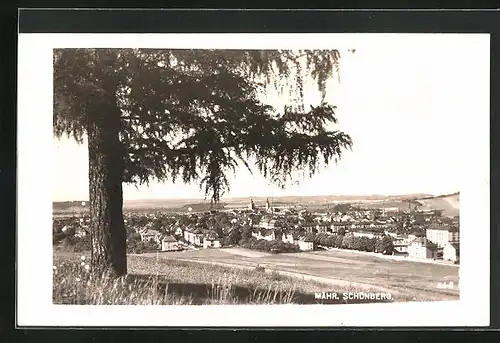 AK Mähr. Schönberg, Blick über die Stadt von Anhöhe