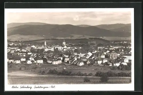 AK Mähr.-Schönberg, Panorama der Stadt