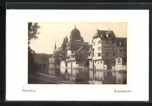 AK Nürnberg, Synagoge an der Pegnitz