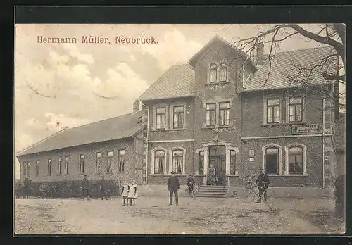 AK Neubrück / Wendeburg, Gasthaus v. Hermann Müller